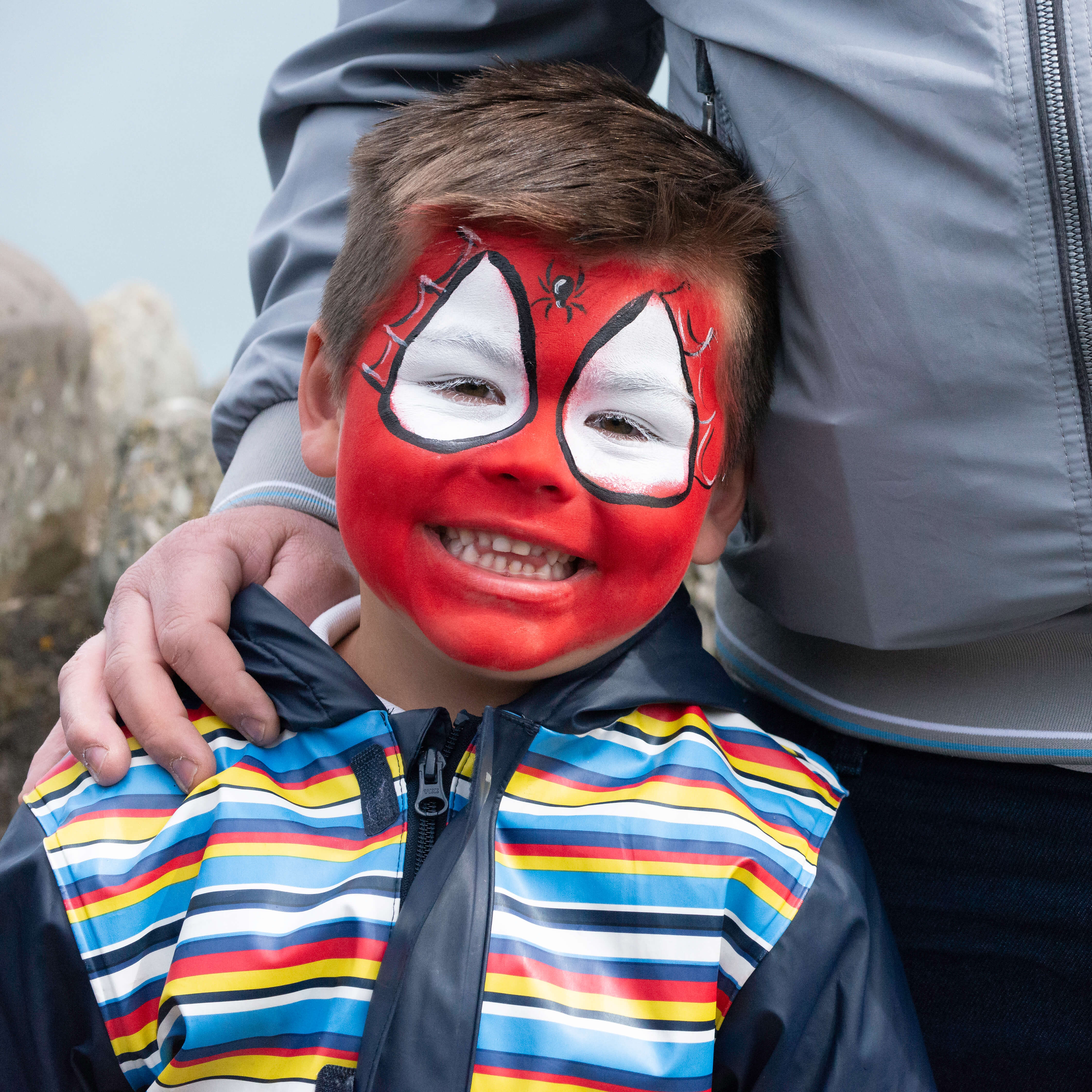 face painting cliff railway day